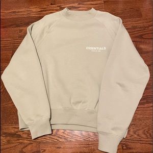 Fear Of God Essentials Crewneck ‘Seafoam’ Color Size XS